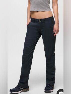 prAna Halle Straight Pants Size 12 Navy Blue Outdoor Hiking